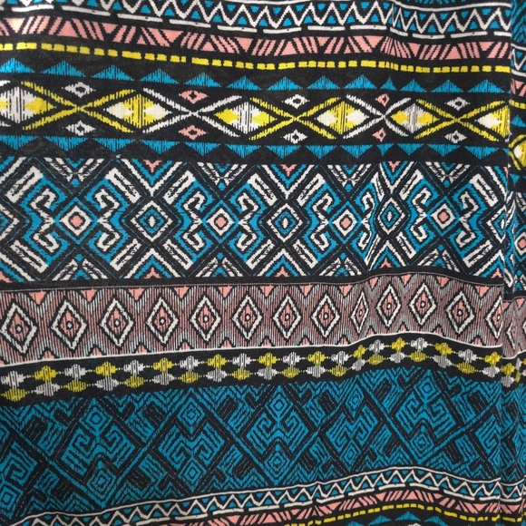 FOREVER 21 Nwt Geo Aztec Multi Color Halter Maxi Sun Dress, Size XL, Vacation - Picture 7 of 12